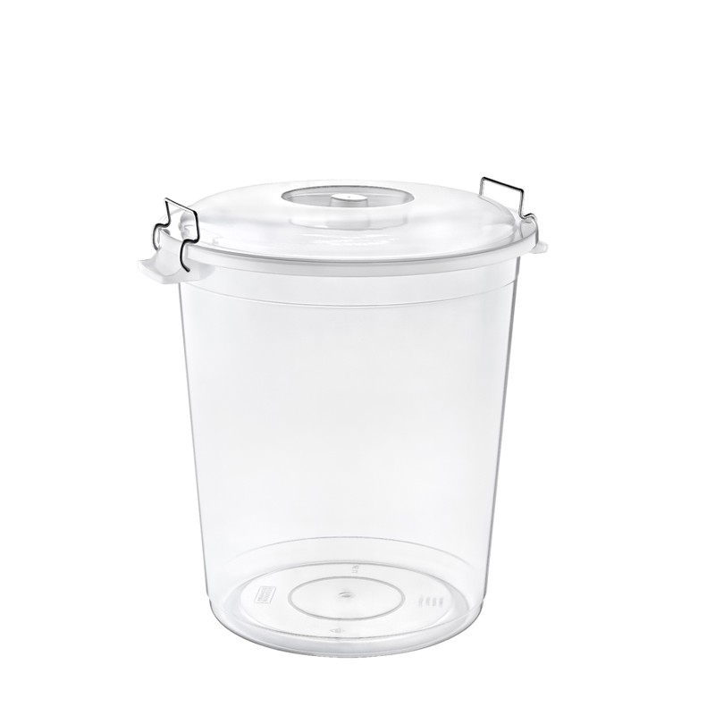 01 1305-CLEAR LOCKED TRASH CAN NO:3 (45 LT