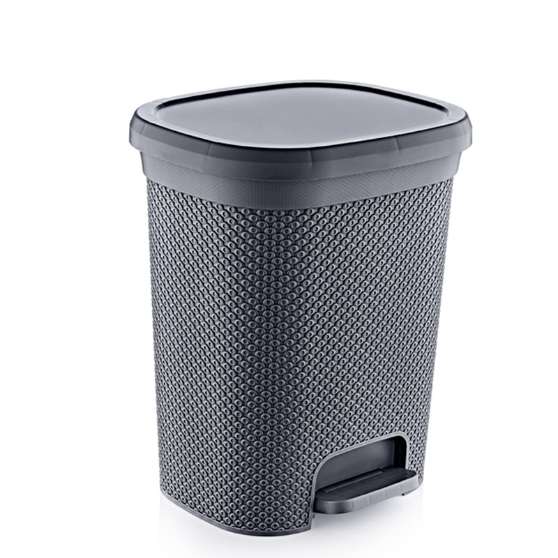 01 1128-DIAMOND STEP ON TRASH CAN - 30 LT