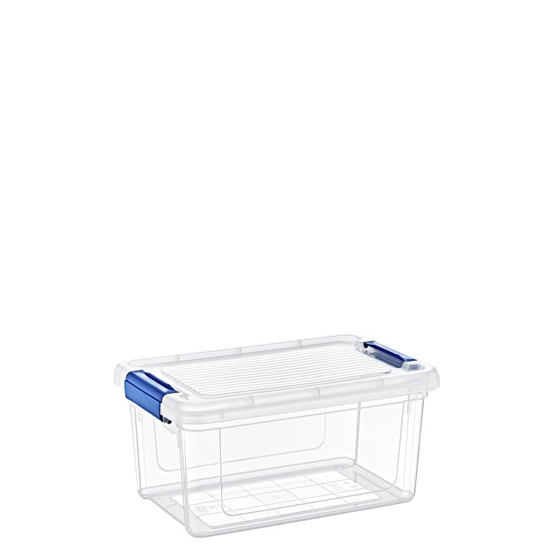 02 1221-	5 LT STORMAX STORAGE BOX / GLASSY	     L19	W29H	14.5