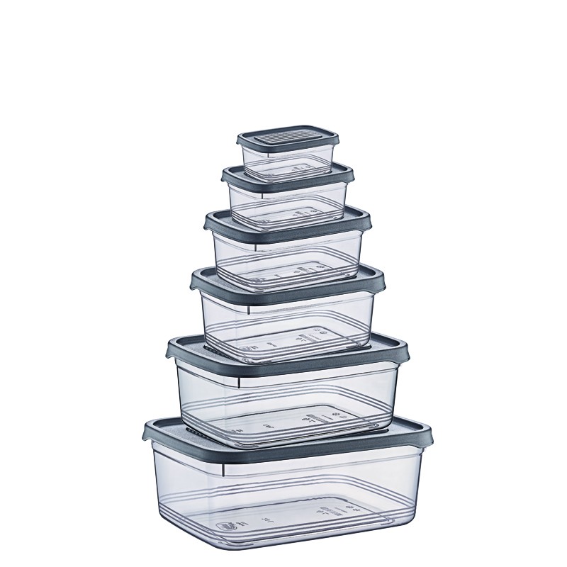 02 1363  -	6 PCS FESTIVA STORAGE BOX / 2,6+1,6+0,85+0,5+0,275+0,12	L17    W	23  H	9