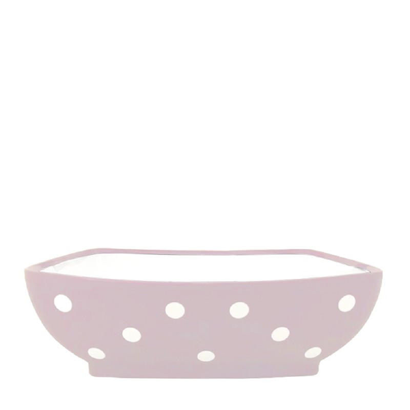 2304	 - Bowls	polka dot		2,5 LT RECT.SPOOTY BOWL	L20.5	W26	H8.5