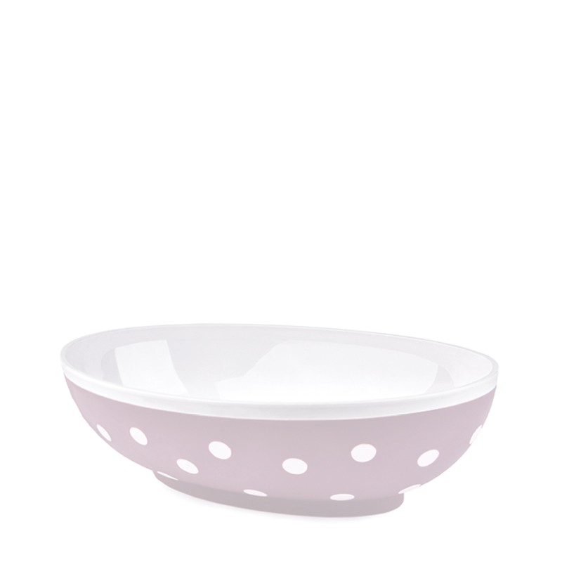 2303 -	Bowls	polka dot		3,2 LT OVAL SPOTTY BOWL	 L30	 W23	H8.6