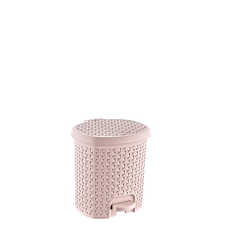 01 1120-RATTAN STEP ON TRASH CAN NO:0 (3  LT)