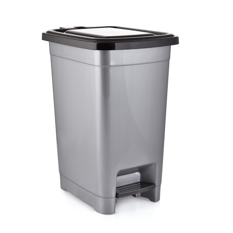 01 1143-40 LT SLIM STEP ON TRASH CAN