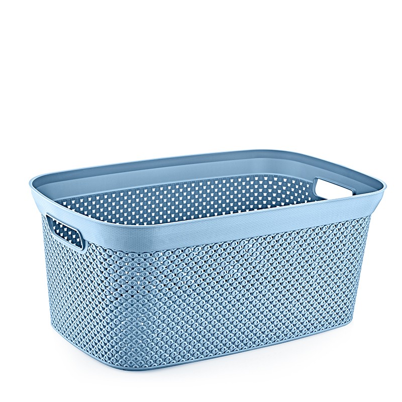 08 1059 -		35 LT DIAMOND LAUNDRY BASKET	 L33.5	W54.3H	23.4