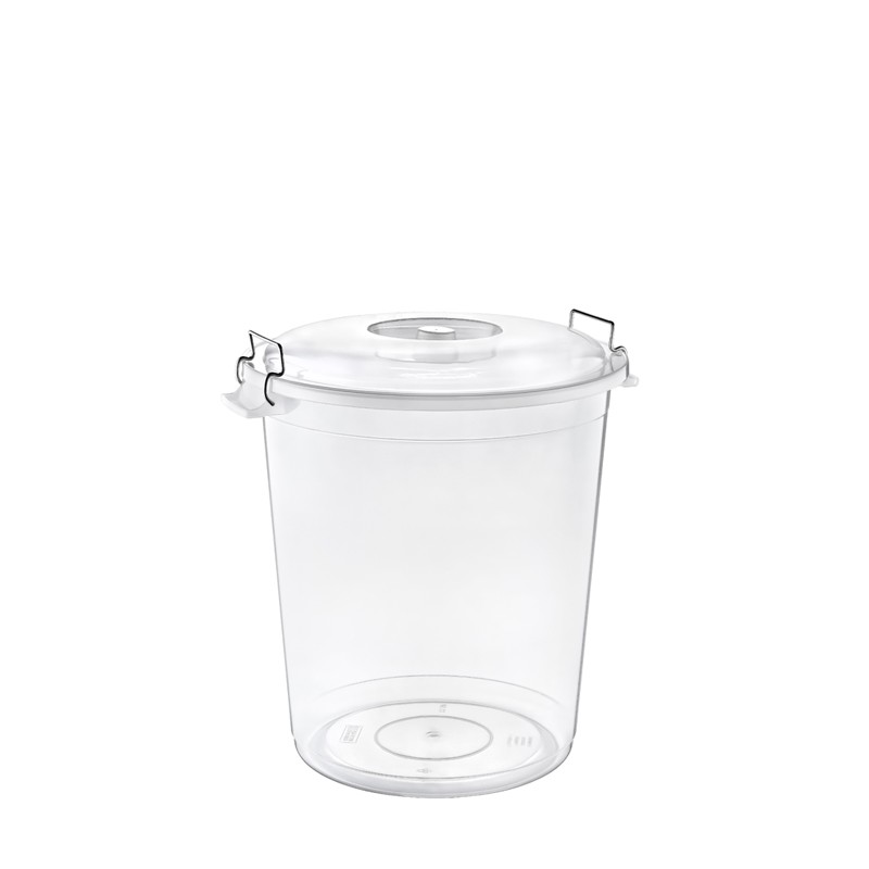 01 1304-CLEAR LOCKED TRASH CAN NO:2 (22 LT)