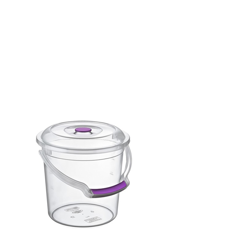 08 1183 - 	Buckets		5 LT CLEAR WATER BUCKET                           	L22	 W22	H22